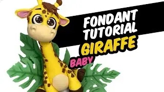 Fondant tutorial | BABY GIRAFFE | cake topper