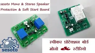 sesoto Speaker Protection (स्पीकर प्रोटेक्शन) & Soft Start Board for Subwoofers & Speakers - Hindi