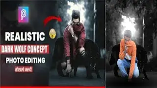 PicsArt Realistic Dark Wolf concept photo editing tutorial-Cb Editz