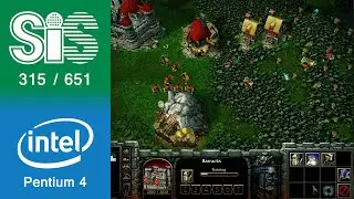 WarCraft 3 Gameplay SiS 315 / SiS 651 (64MB VRAM)
