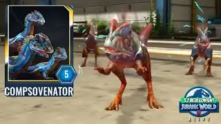 COMPSOVENATOR ET5 Apex Flock FIRST LOOK- Jurassic World Alive Update 3.7 beta