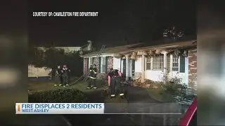 West Ashley fire displaces 2 residents