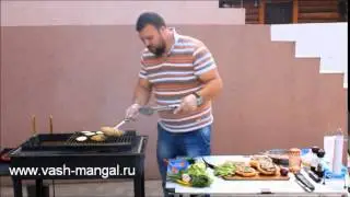 Готовим Гамбургеры на гриле