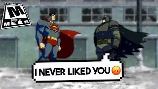 Batman Runs Down on Superman & The Joker