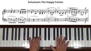 Schumann The Happy Farmer Album for the Young Op. 68, No. 10 Piano Tutorial