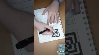 Optical illusion #4 | Doodle, Zentangle art | Speed-up art | Tutorials