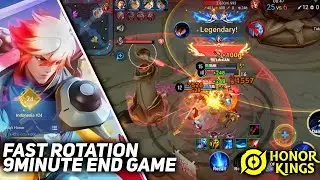 LAM Top INDONESIA | Watch & Learn! | Fast Rotation 9 Minutes End Game ! | Honor Of Kings