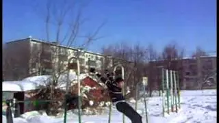 подъем махом вперед)