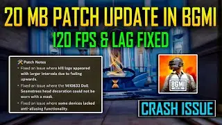 20MB Patch Update in BGMI 😱 BGMI 3.7 Update | Lag & Crash issue Fixed | Default 120 FPS in BGMI!