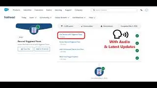 Get Started with Triggered Flows |  Record-Triggered Flows | Trailhead | Salesforce | Internship