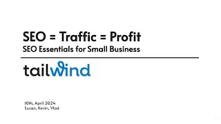 [WEBINAR] SEO = Traffic = Profit | SEO Essentials for Small Business
