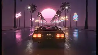 Dream Circuit – Slow Synthwave Night Drive | Deep Retro Ambient for Late Night Driving