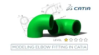 Modeling pipe elbow fitting in catia for beginners