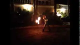 Antonio Fire Poi improv to music