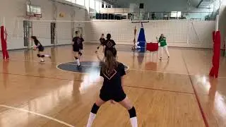 Voleybol antrenmanı (Isınma modeli)