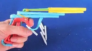 Как сделать бумажный пистолет | Бумажные пули