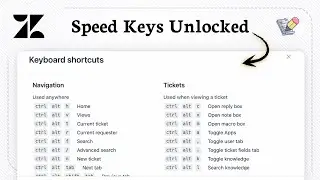 How to find your keyboard shortcuts in Zendesk