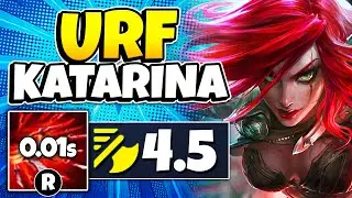 URF Katarina Is BROKEN: 4.5 Attack Speed = 7,600 Damage ULT