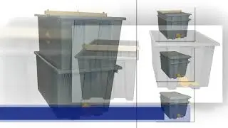 Mann Lake HH231 Plastic Uncapping Tank, Gray
