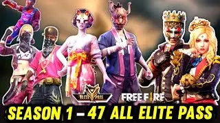 FREE FIRE SEASON 1 TO SEASON 47 ELITE PASS BUNDLE 🥰