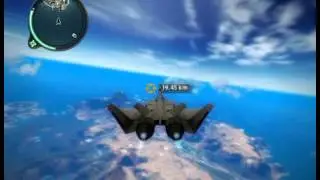 Just Cause 2 flying plane across the whole map