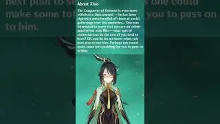 Xianyun talks about Xiao | Genshin Impact | 
