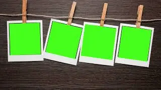 GREEN SCREEN PICTURE FRAMES HANGING POLAROIDS HD | FREE TO USE GRAPHICS ANIMATIONS