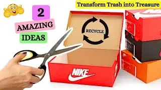 DIY Stationary Desk Organizer |  Amazing Cardboard Crafts Ideas | Cardboard Storage Box #craft #diy