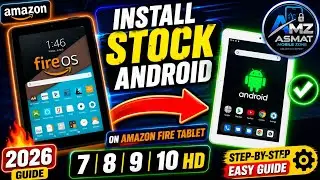 How To Install Stock Android On Fire Tablet | install stock android on fire 7  |8|9|10 HD || 2022