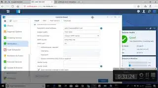 Notification and time zone setting on Synology NAS