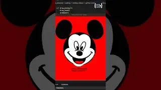 Mickey Mouse graphics   Python Turtle new graphics   34 😻 | Latest graphics 2024 | Python Turtle