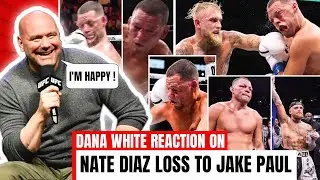 Dana White Reaction On Nate Diaz Loss To Jake Paul 🤬😂