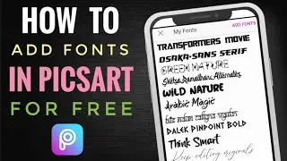 Learn to add Fonts in picsArt for free/without PicsArt Gold membership😍 | PicsArt tricks and tips