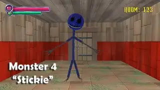 Monster 4 (Stickie) Chase - SeriousNorbo's New Enemies Mod for Spooky's Jump Scare Mansion
