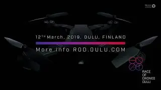 Race of Drones Oulu graafinen spotti