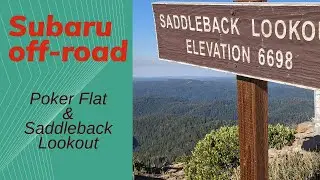 Subaru 4x4 Adventure to Poker Flat and Saddleback Lookout CA