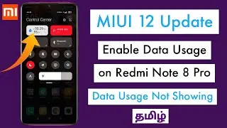 Data usage Not Showing On Redmi Note 8 Pro after MIUI 12 Update | Enable Daily Data Usage Tamil