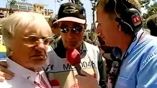 Martin Brundle Monaco Grid Walk (2002) - Bernie Ecclestone & Nigel Mansell (ITV F1)