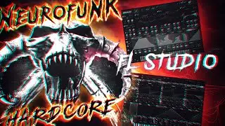 FL STUDIO NEUROFUNK HARDCORE 😈 HOW TO MAKE  DRUM AND BASS IN  FL STUDIO 25 FLP 😈