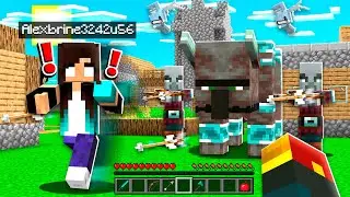 noob Girl accidentally starts a RAID in Minecraft