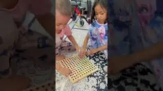 Making geoboard for kids with scrap wood
