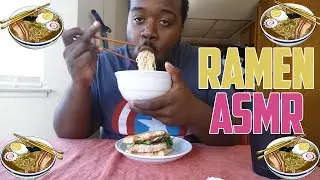 ASMR👂 // MUKBANG🍴: Chibata Turkey Burger🍔 + Ramen 🍜