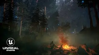 Level Design with Campfire in UE5 Niagara SpeedArt | Download Files