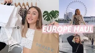 HUGE LONDON AND PARIS SHOPPING HAUL! What I bought in Europe! plus shopping vlog!