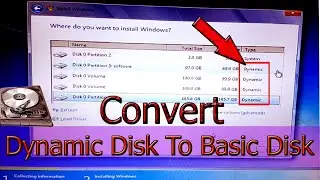 [SOLVED] The partition contains one or more Dynamic Problem in  installing Windows.