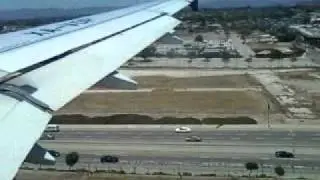 Aterrizando en los angeles california LAX AIRPORT