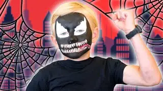 Venom from Spider-Man Face Paint | Marvel Villains Face Paint | We Love Face Paint