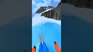 pondskim across blue pond! #skiing