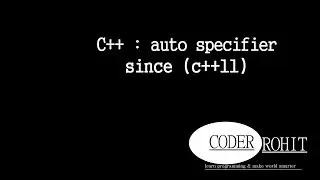 c++ : auto specifier