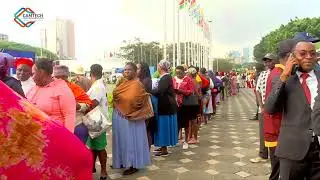 LONG QUEUES AT KINDIKI'S SWEARING CEREMONY AT KICC
